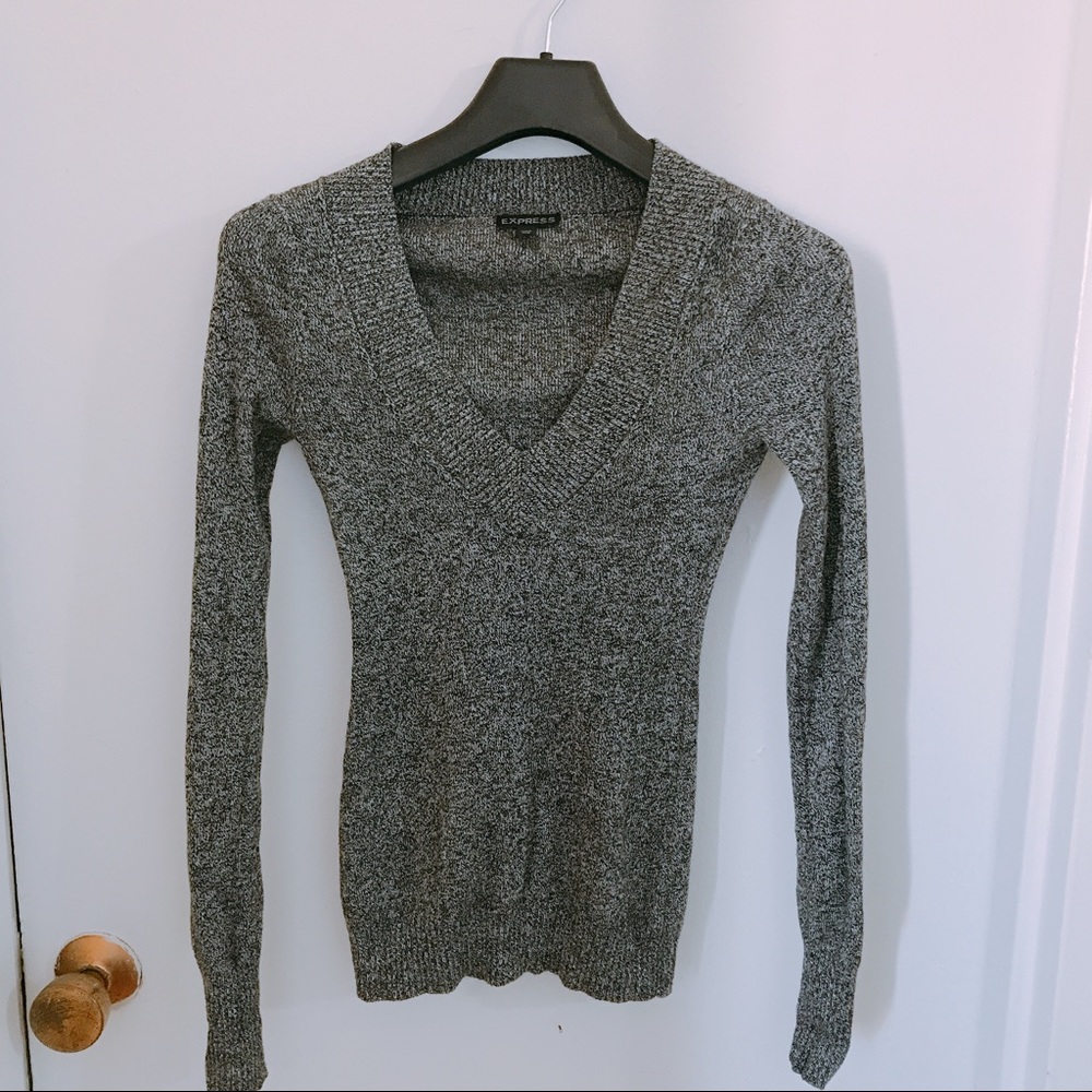 Express V-neck sweater